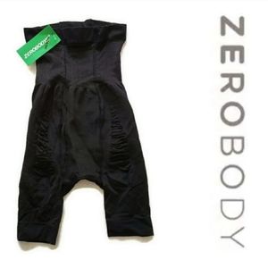 ZEROBODY size large black shapeware tummy, hip thigh & bottom smoother NWT